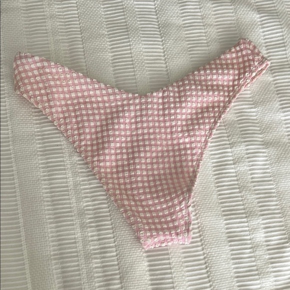 Abercrombie & Fitch Pink and White Low Rise Bikini - Picture 2 of 3